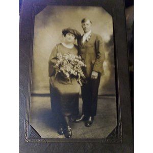Vintage Picture Of A Man Woman From Late 1800’s To Early 1900’s